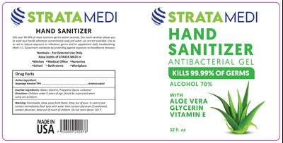 944 mL Label (Stratamedi Sanitizer 32oz)
